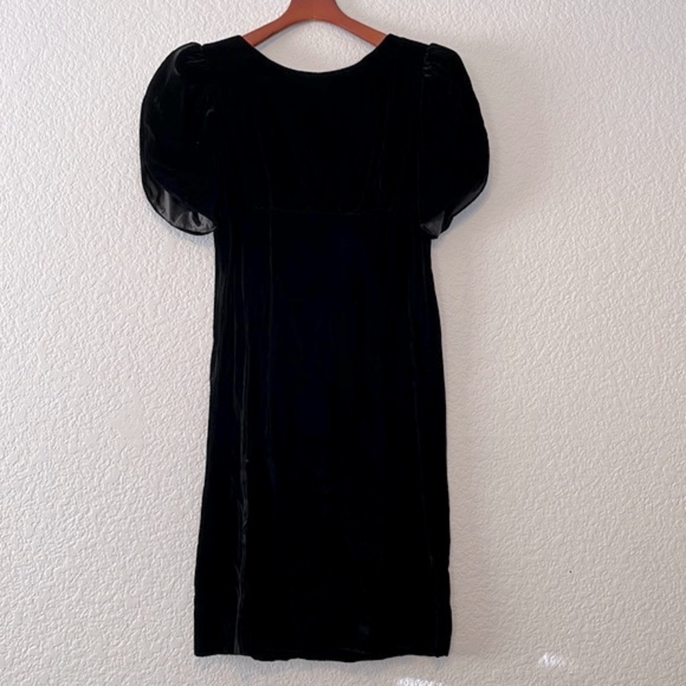 Vintage Lanz Originals Velvet Bow Dress